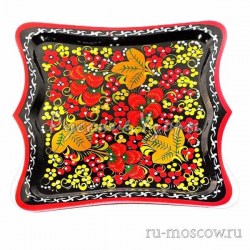 поднос прямоугольный хохлома