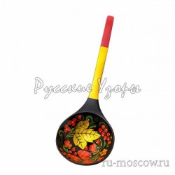 Деревянный ополовник хохлома